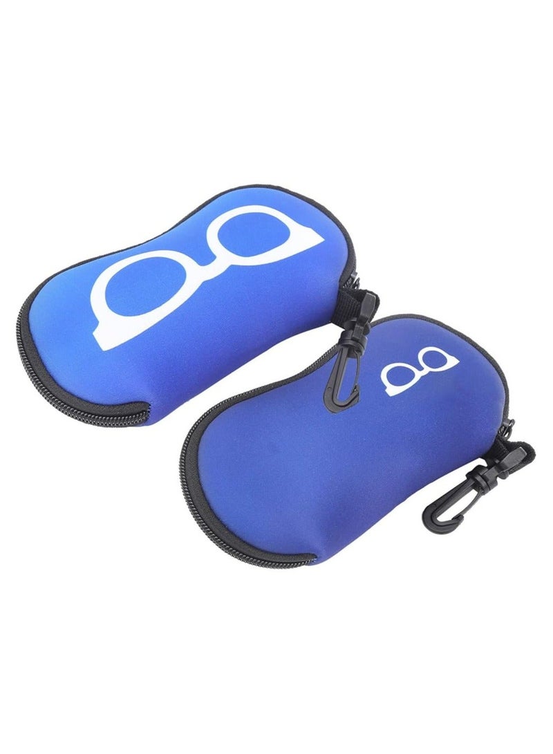 Oasisgalore 2pcs Waterproof and Shatter-Resistant Sunglasses Carry Cases with Zipper for Outdoors and Diving - Image 2